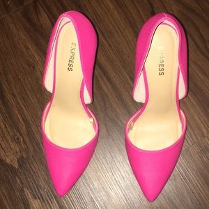Pink express heels.